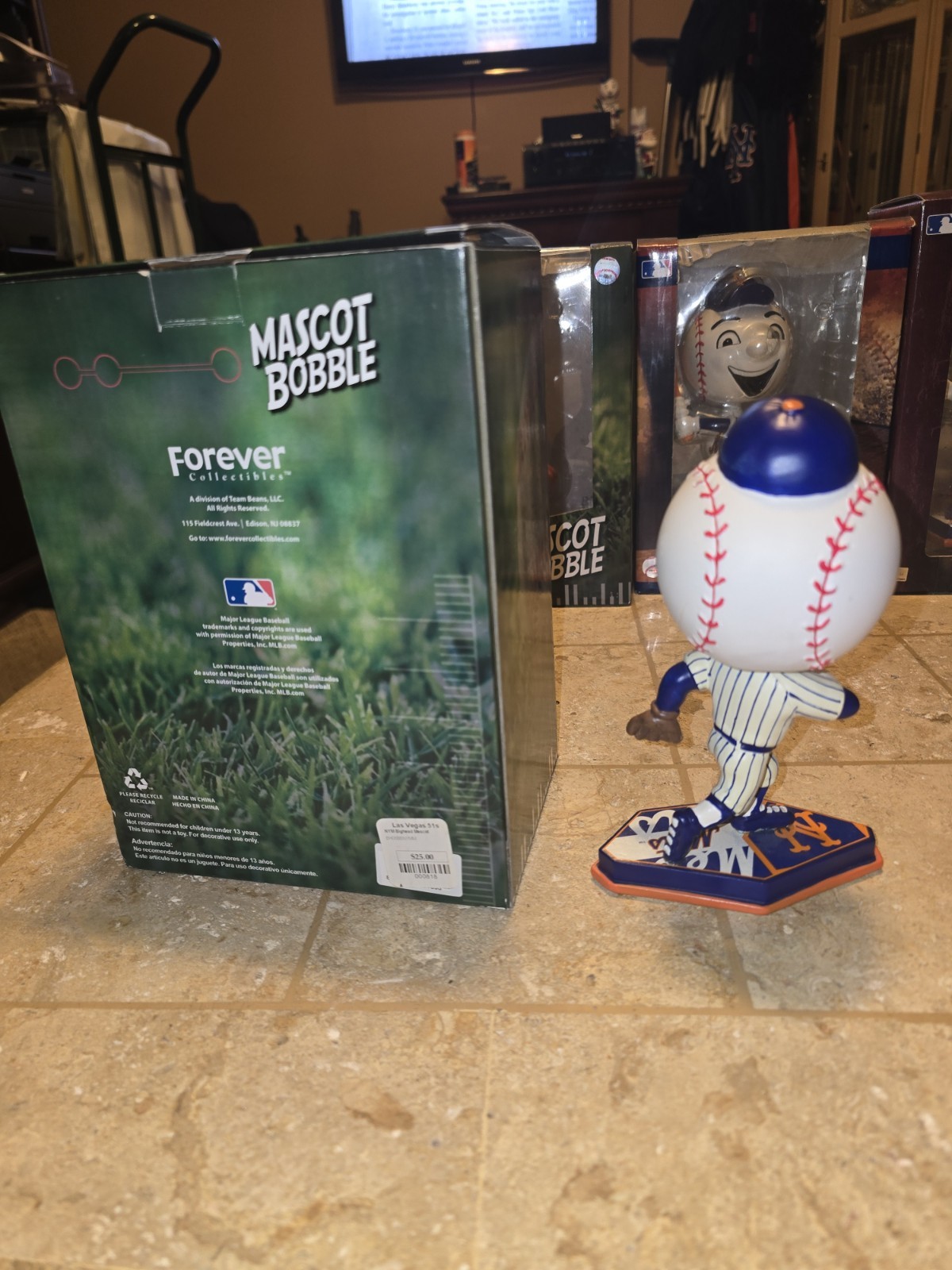 Mr Met Mascot Bobble Head 2011 Forever Collectibles New York Mets Foco Shea Citi