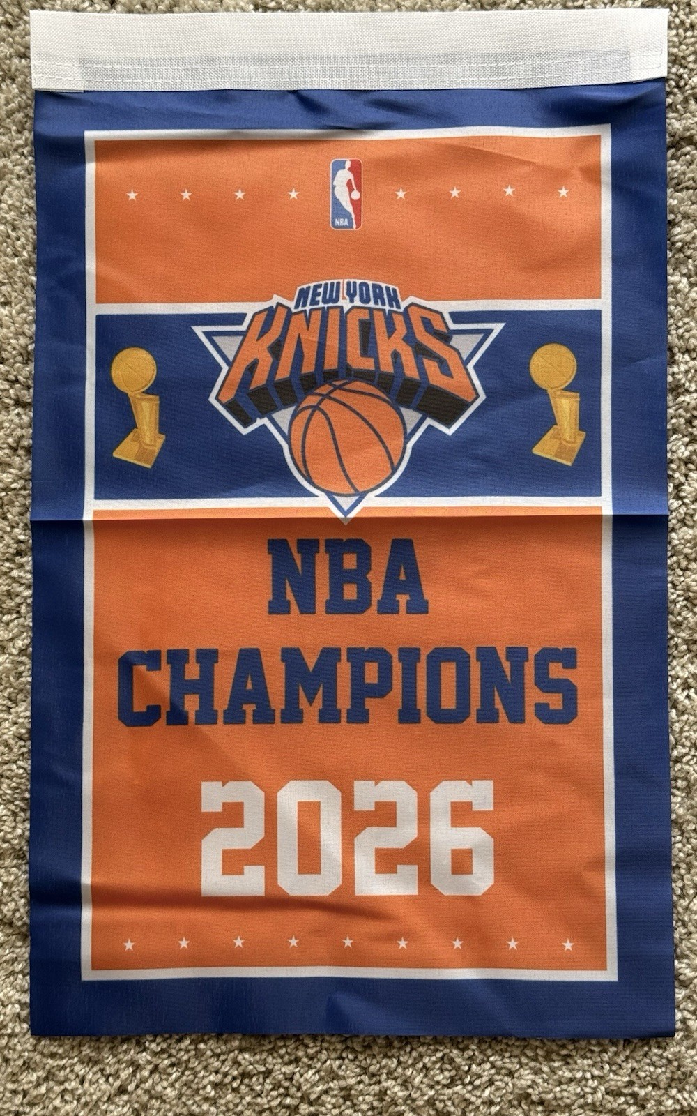 2026 New York Knicks Champions Banner/Flag sz S