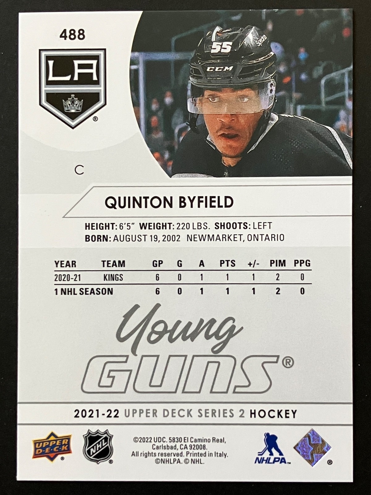 2021-22 Young Guns Rookies Upper Deck Hockey. Pick from list