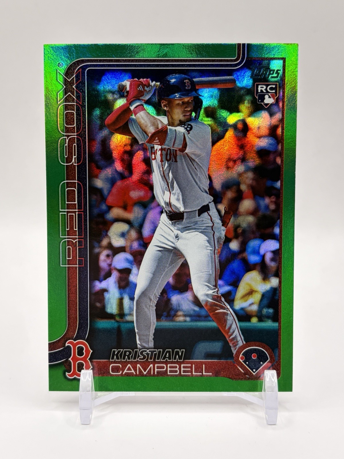 Kristian Campbell RC 2025 Topps Update Series Green Parallel /99 Boston Red Sox