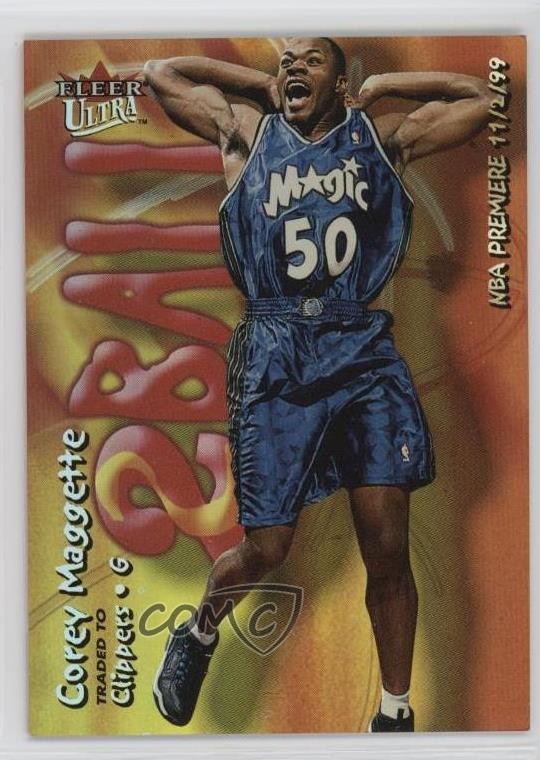 2000-01 Fleer Ultra 2 Ball Platinum 43/100 Corey Maggette #10TB 16rf