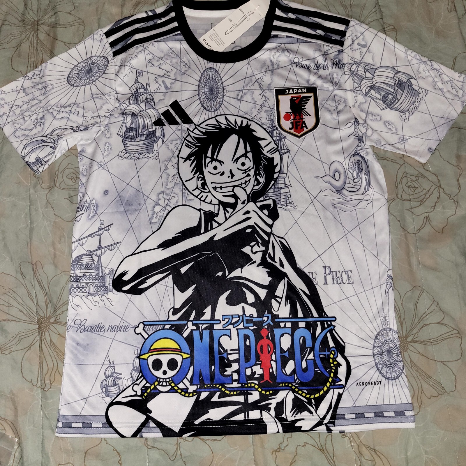 Japan Soccer Jersey Special One Piece Luffy Anime Concept Edition S,M,L,XL,XXL