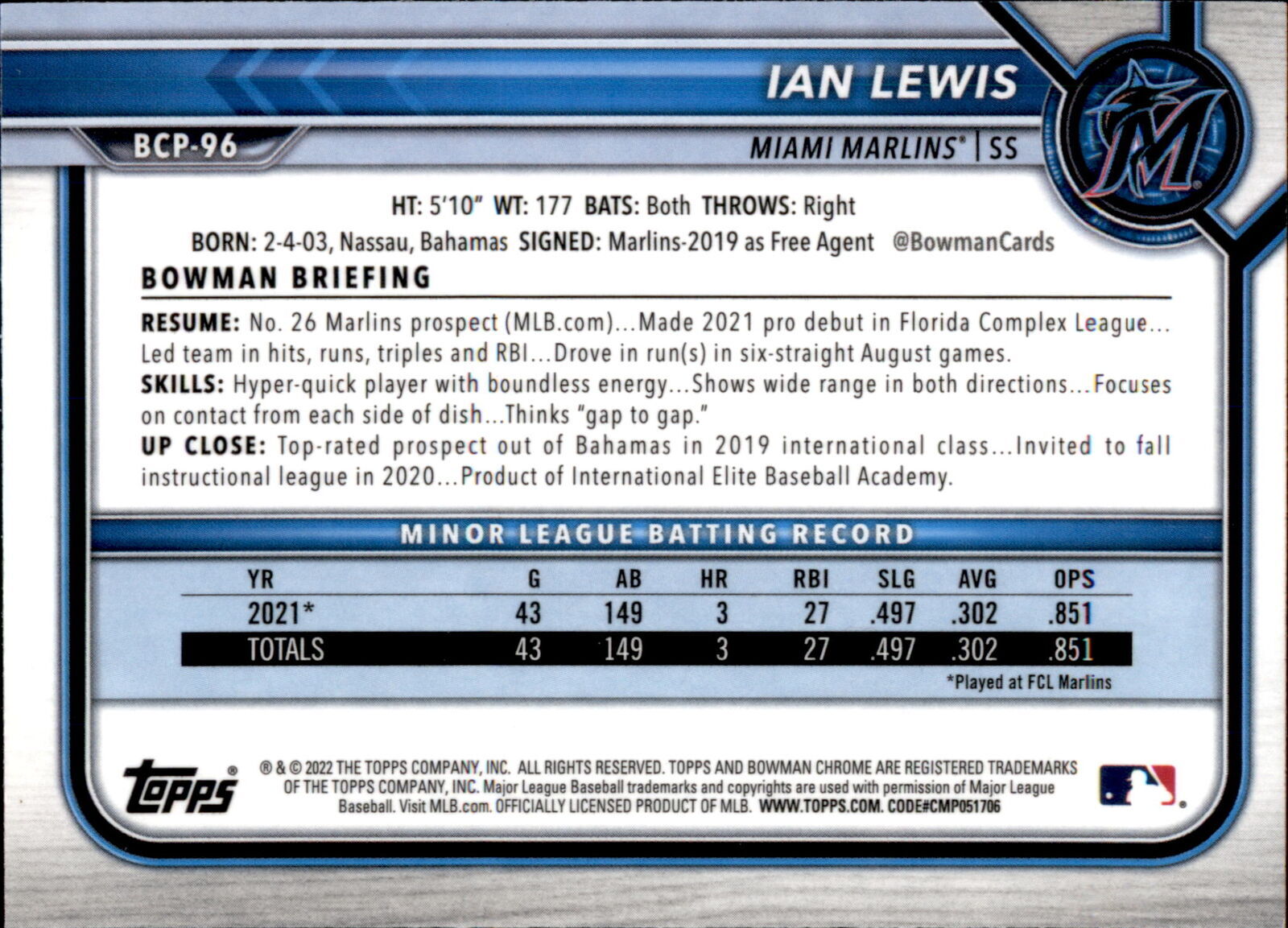 2022 Bowman Chrome #BCP1-BCP150 & INSERTS- YOU PICK