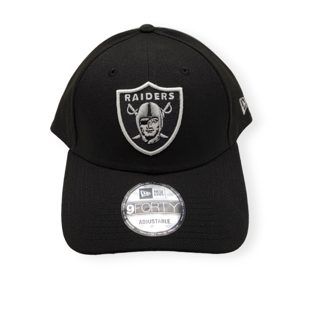 New Era Las Vegas Raiders 9Forty The League Black Adjustable Strap Hat Cap