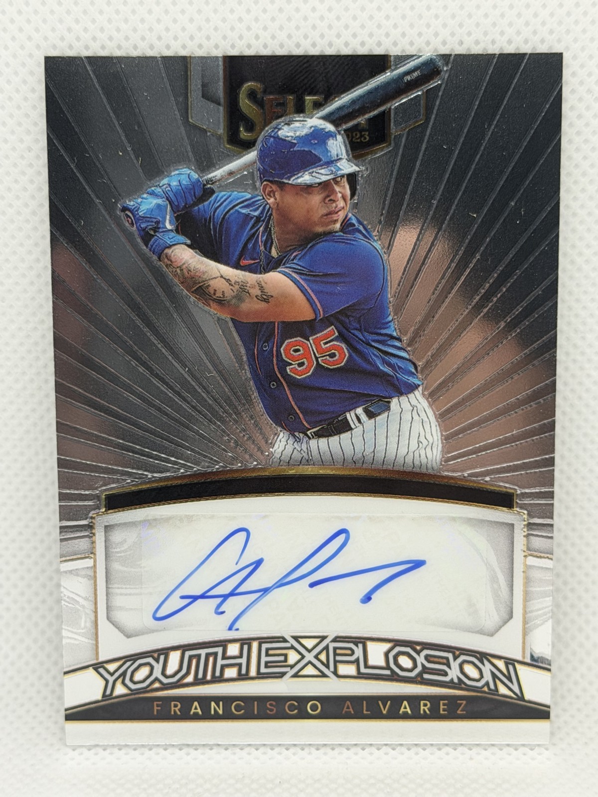2023 Panini Select Youth Explosion Signatures Francisco Alvarez #YES-FA Mets