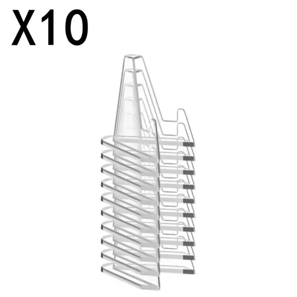 30 Pack Clear Card Stands, Arcylic Card Display for Sports Graded