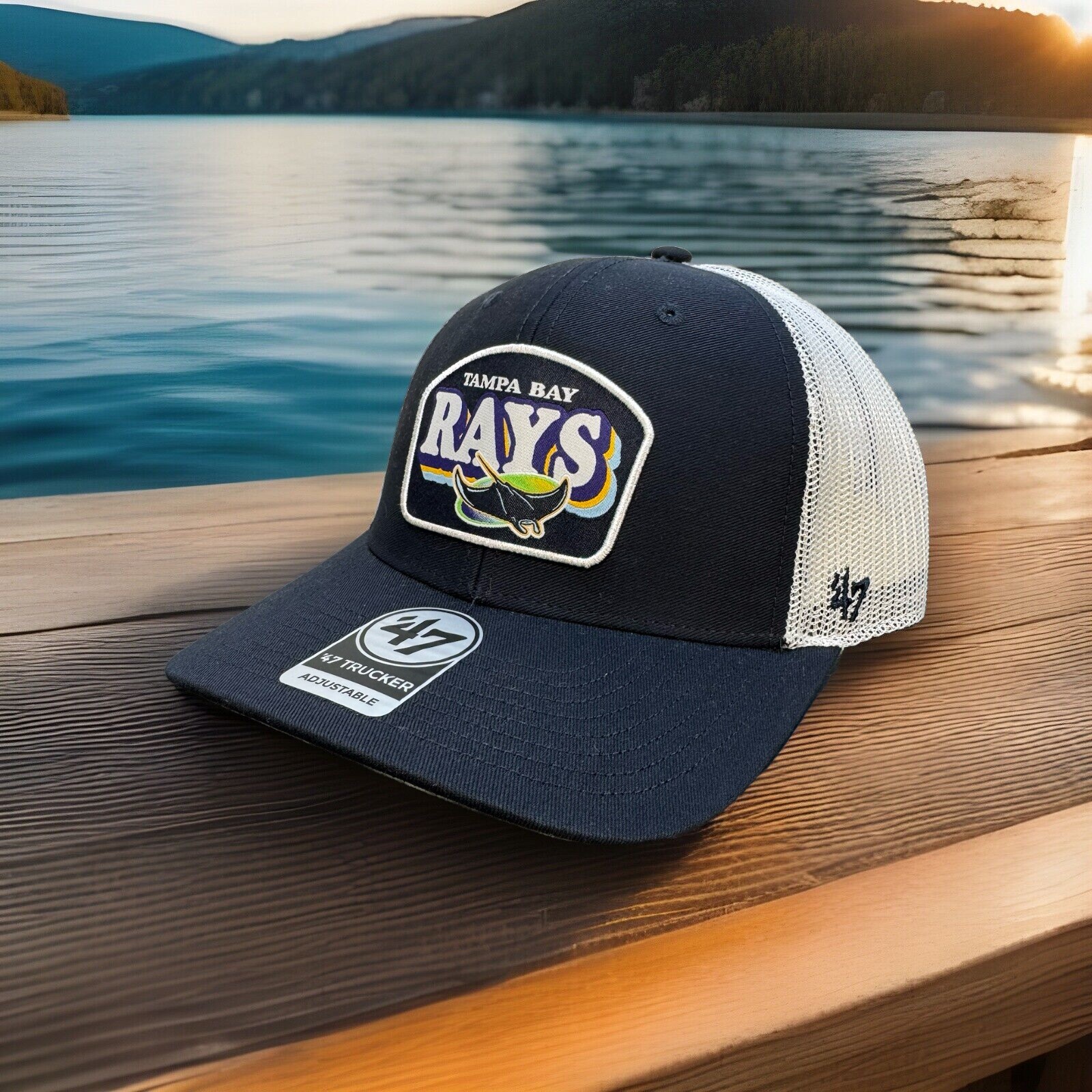 Tampa Bay Rays MLB ’47 Brand Snapback Adjustable Trucker Hat/Cap ⚾️