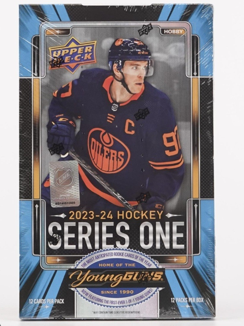 2023-24 Upper Deck Hockey Hobby Box chase Connor Bedard RC 1/1 – FACTORY SEALED