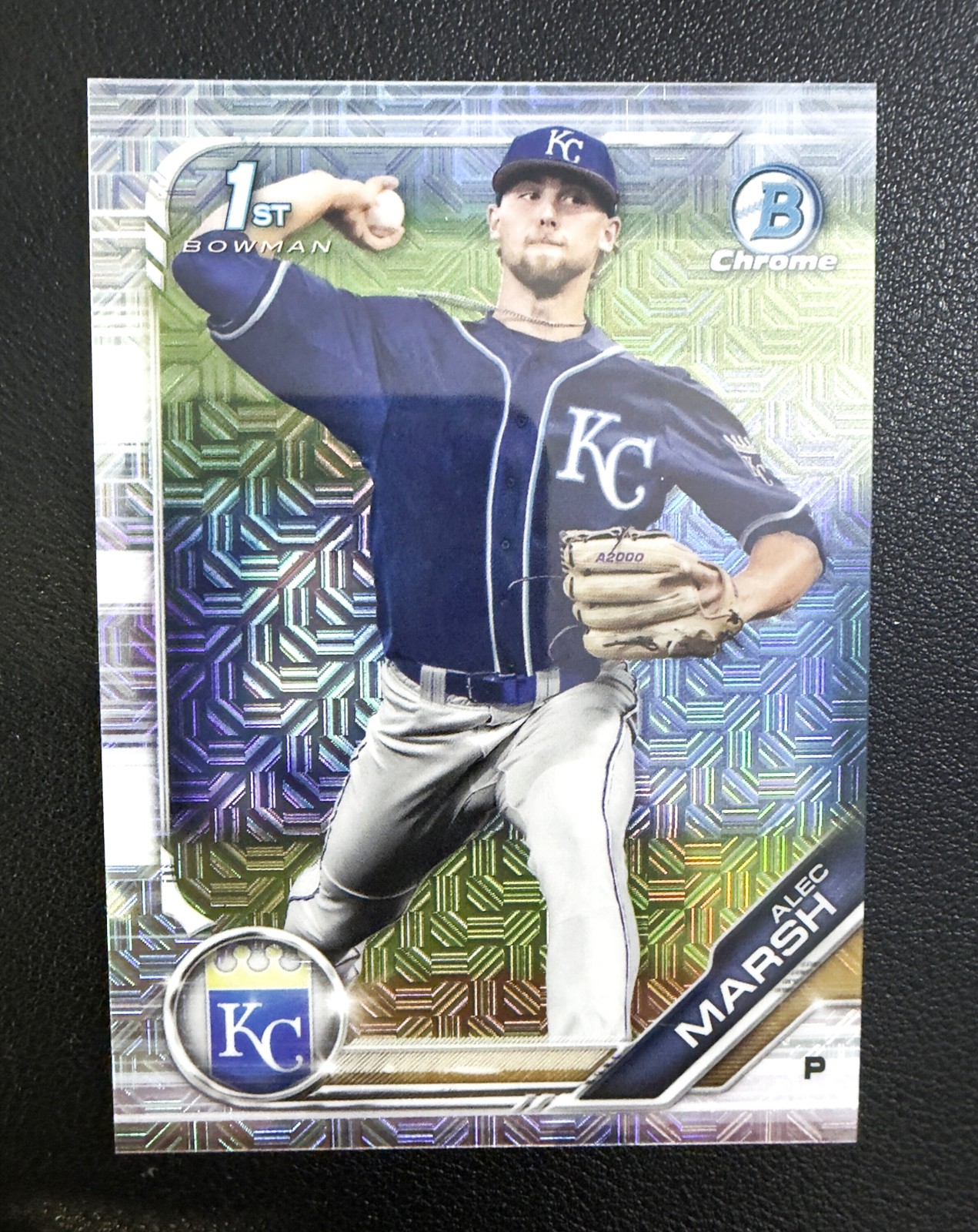 2019 Bowman Chrome Draft Alec Marsh 1st Bowman Asia Mojo Refractor #BDC-15