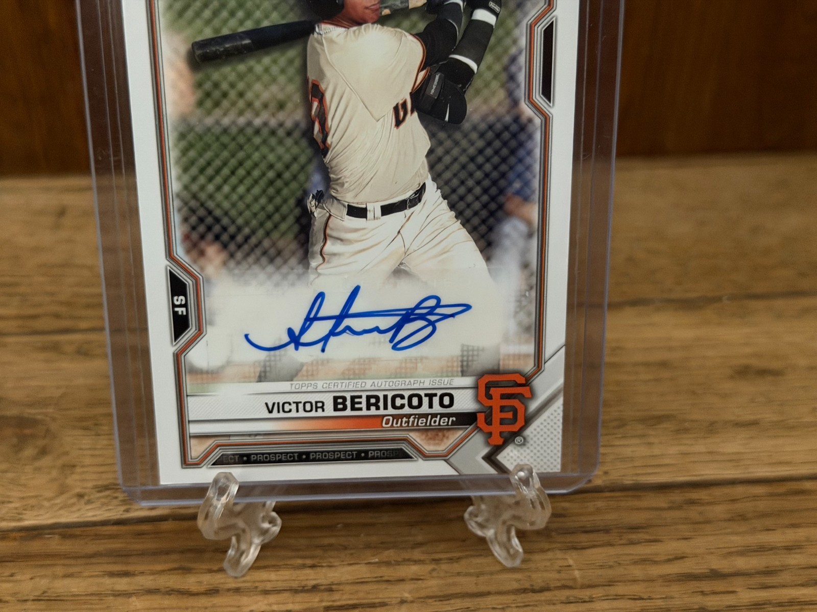 2021 Bowman – Paper Prospect Autographs Victor Bericoto #PAPR-VB (AU, RC)
