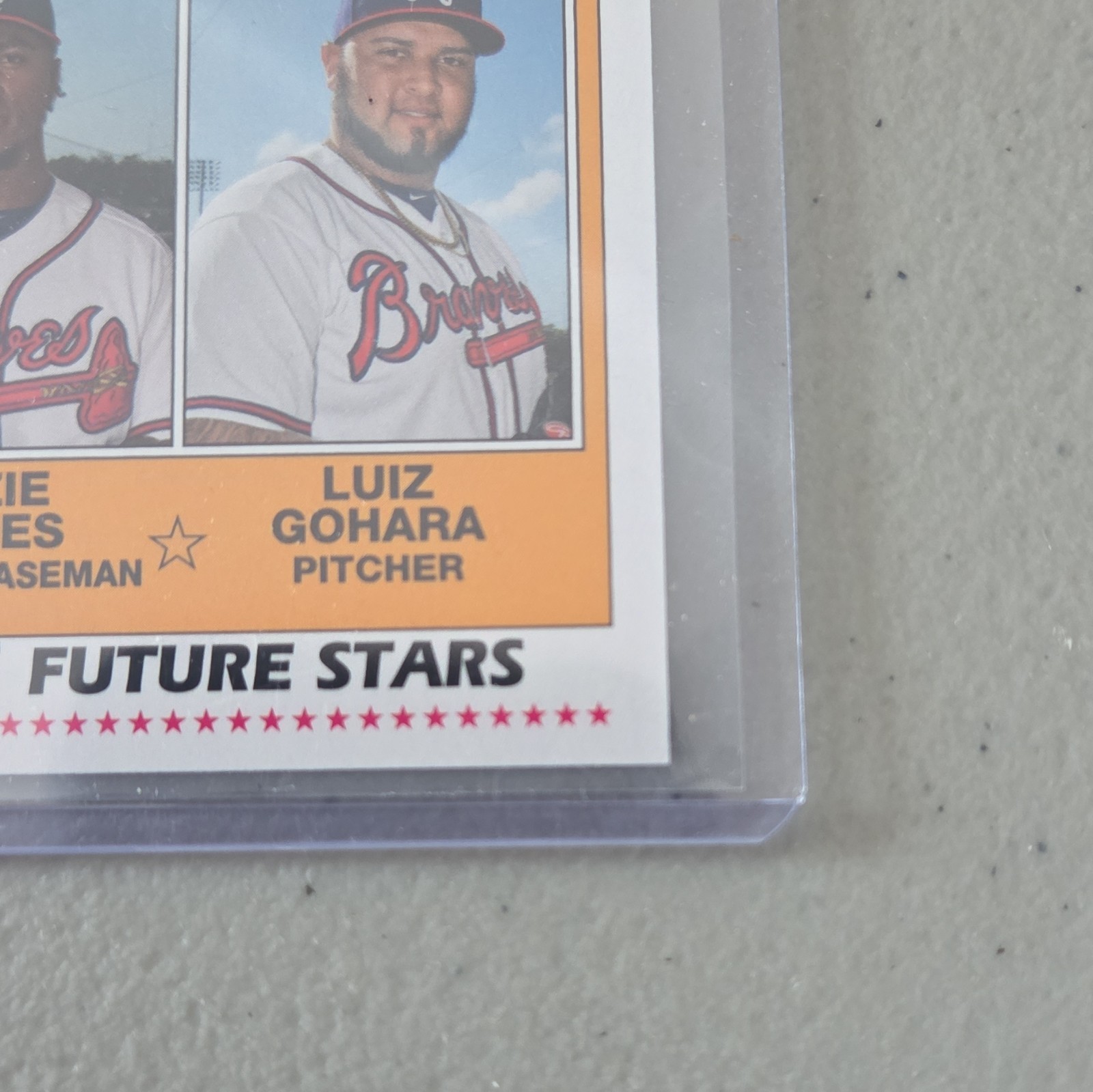 2018 Topps Archives Braves Future Stars 1981 Design FS-BRA Acuña Albies