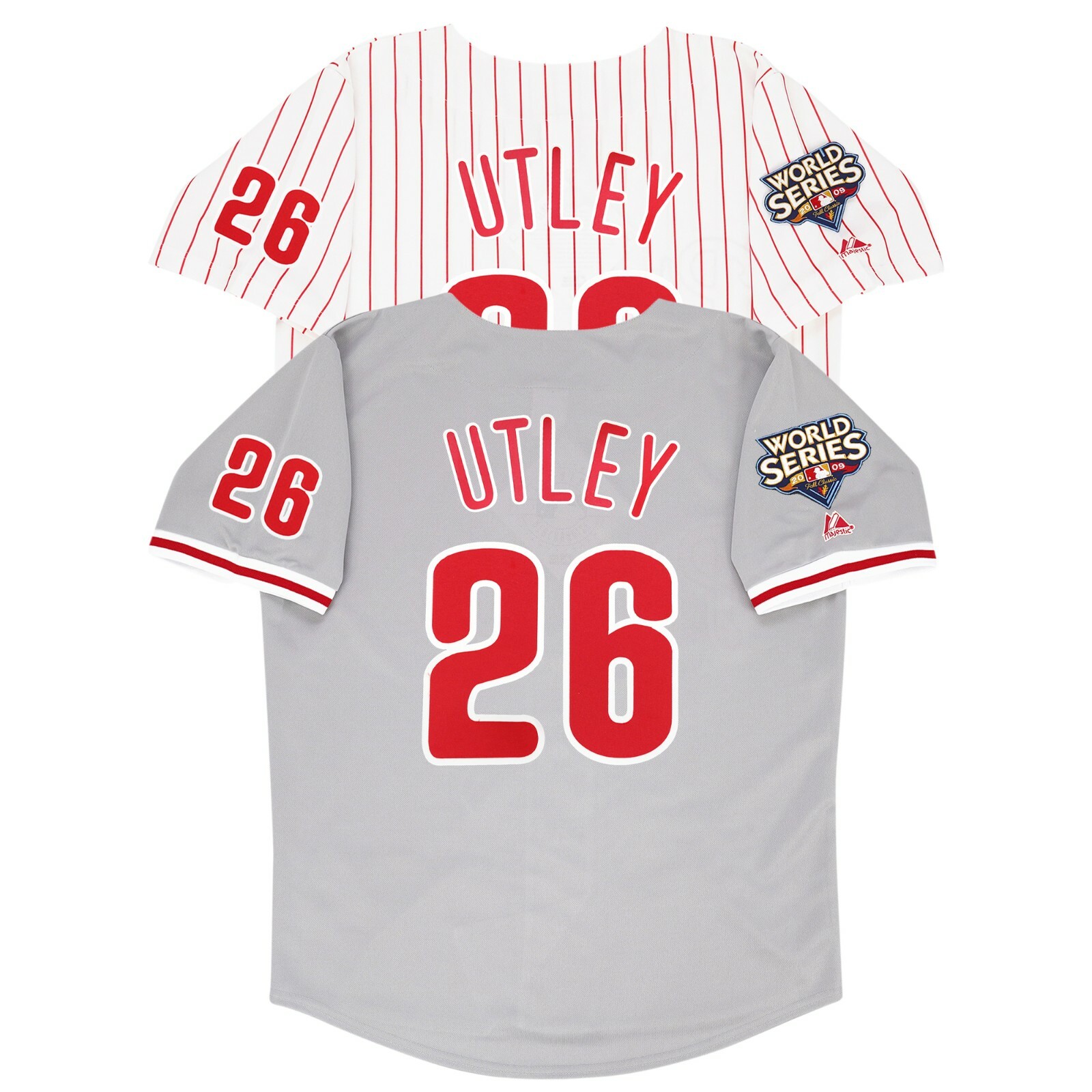 Chase Utley 2009 Philadelphia Phillies World Series Home & Road Men’s Jersey