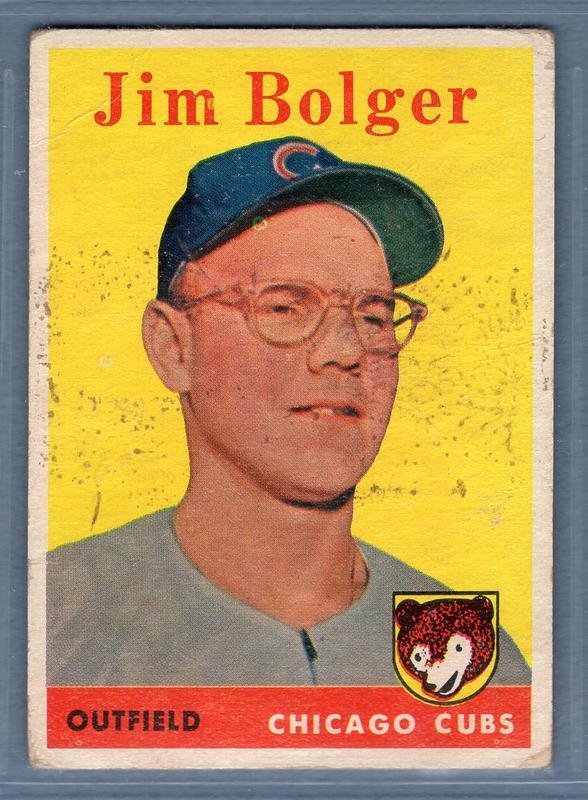 1958 Topps #201 Jim Bolger G-VG GO401