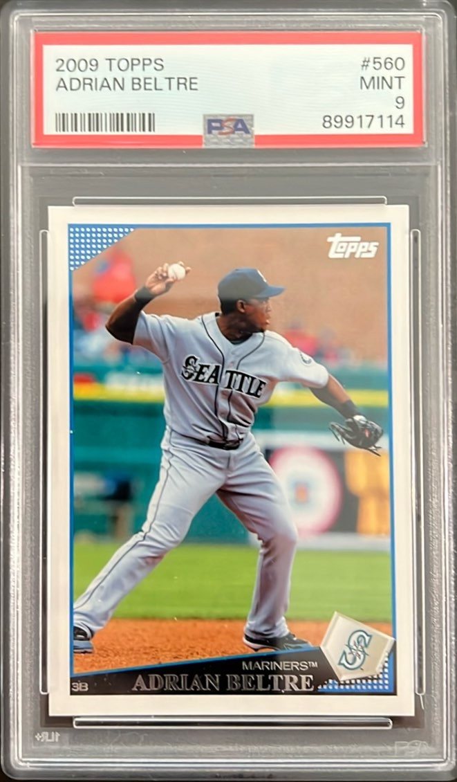 2009 Topps #560 Adrian Beltre PSA 9