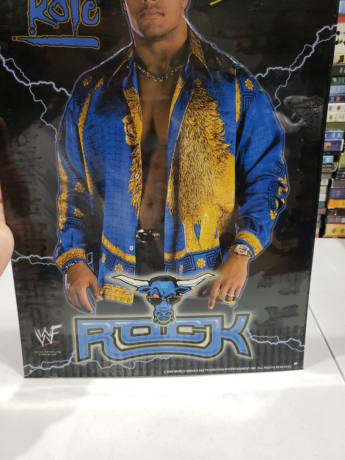 Sealed Dwayne The Rock Johnson “Know Your Role” WWF (WWE) Metal Sign 12×17 2000