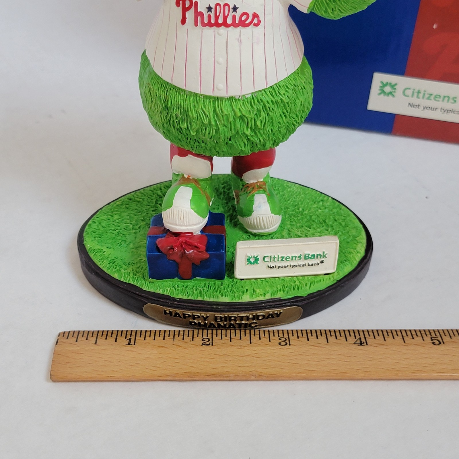 2007~ Phillie Phanatic~ “Happy Birthday Phanatic”`~BD&A Bobblehead Mascot~ READ