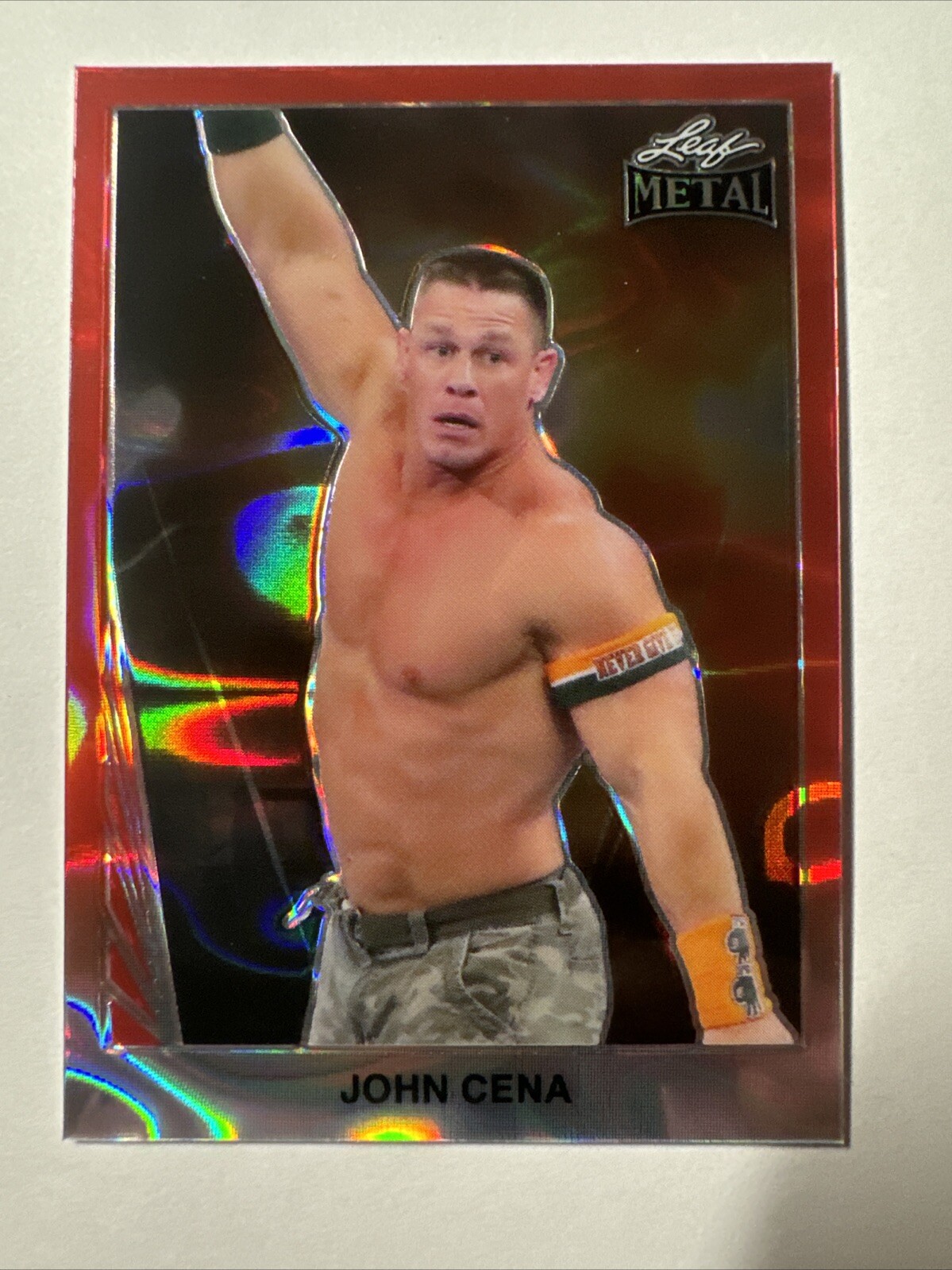 2024 Leaf Metal Legends Wrestling 90B-22 John Cena Red Lava 2/7