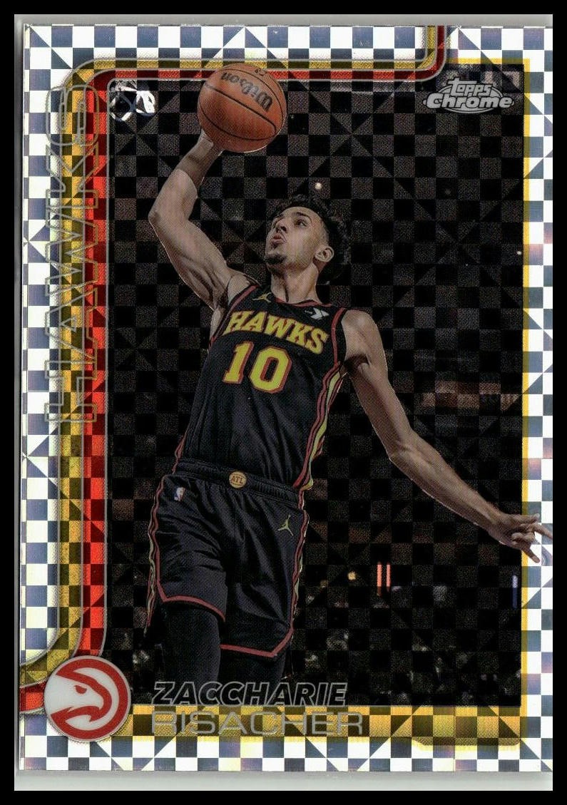 Zaccharie Risacher 2025-26 Topps Chrome X-Fractor #2 Atlanta Hawks