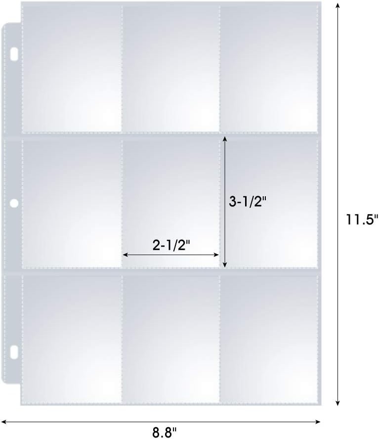 Archival Quality 120 Pack Trading Card Sleeves – Transparent Protection Sheets