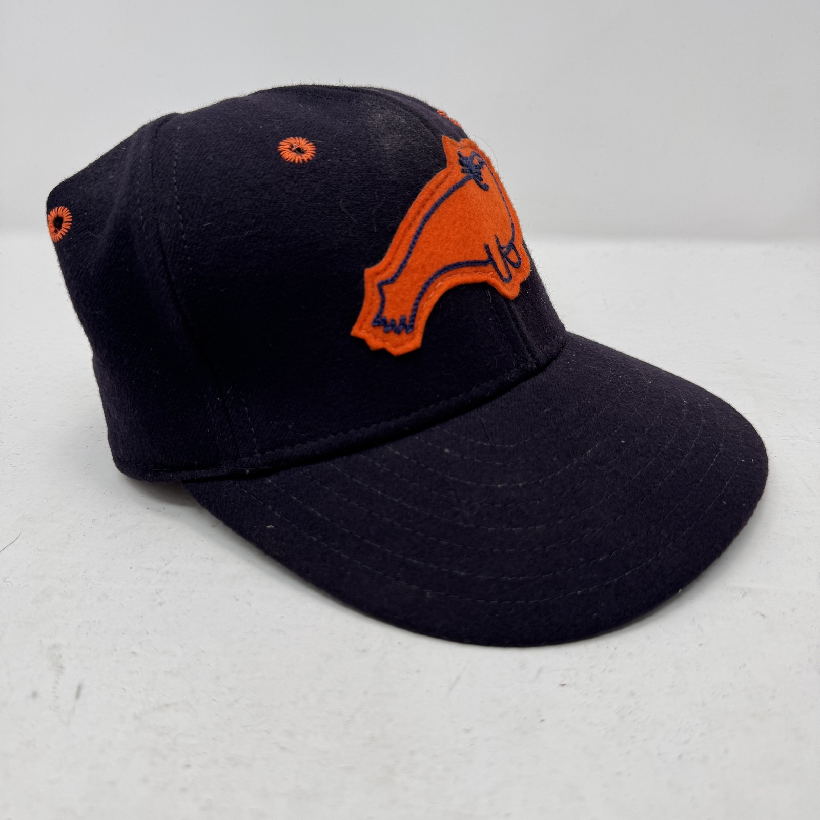 Vintage Syracuse Chiefs Baseball Cap Hat Wool Devon Boston Made in USA Size 7
