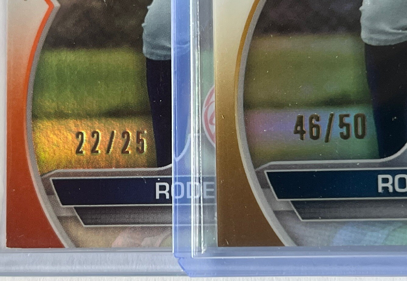 🔥 Roderick Arias 2023 Bowman Chrome Color Parallel Variations Lot BCP-135 🔥