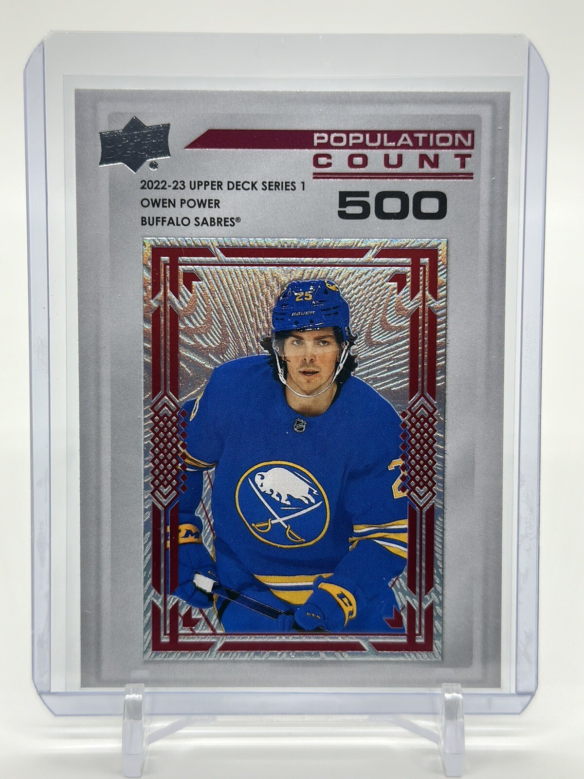 2022-23 Upper Deck Series 1 Population Count 500 #PC-28 Owen Power – Sabres /500