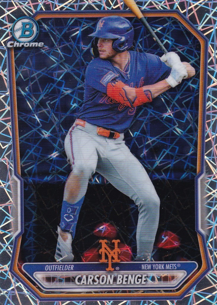 CARSON BENGE BOWMAN CHROME RC PROSPECTS LASER REFRACTOR METS #BCP-111 2026