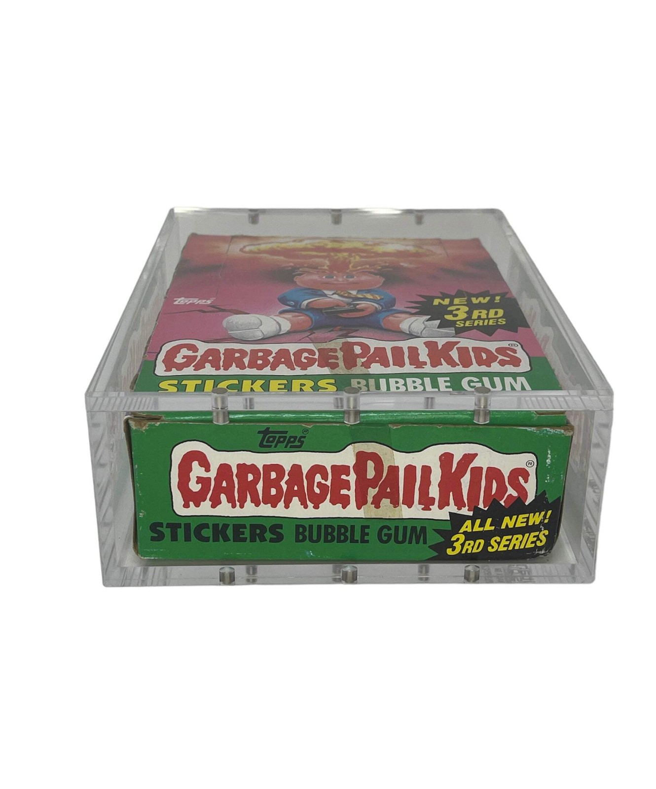 Stackable Premium Acrylic Display Case w/ Magnetic Lid for GPK & Non Sport Box