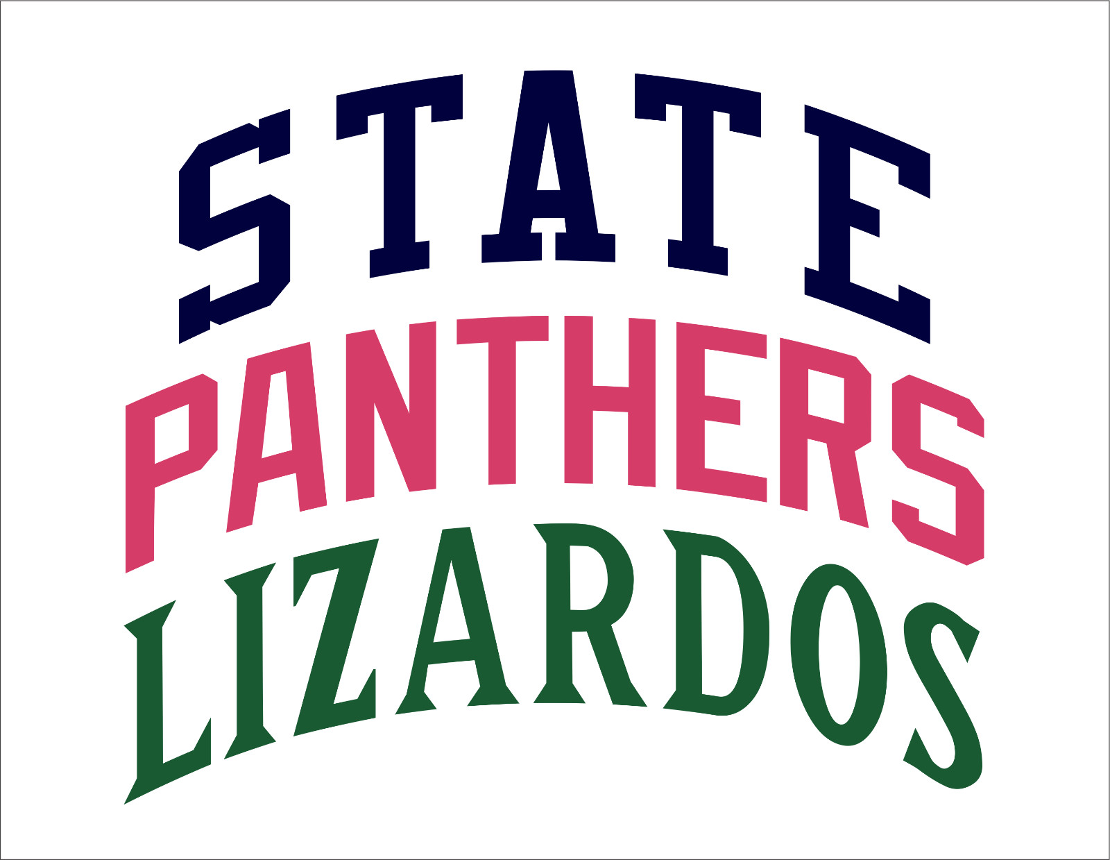 Custom Arched Team Name Lettering Tackle Twill Pro Cut for Uniform Jersey Shirt