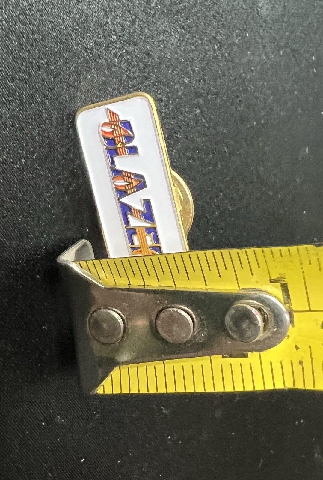 Vtg Portland Trail Blazers Rectangular Lapel Hat Pin 0.75” Basketball OR Oregon