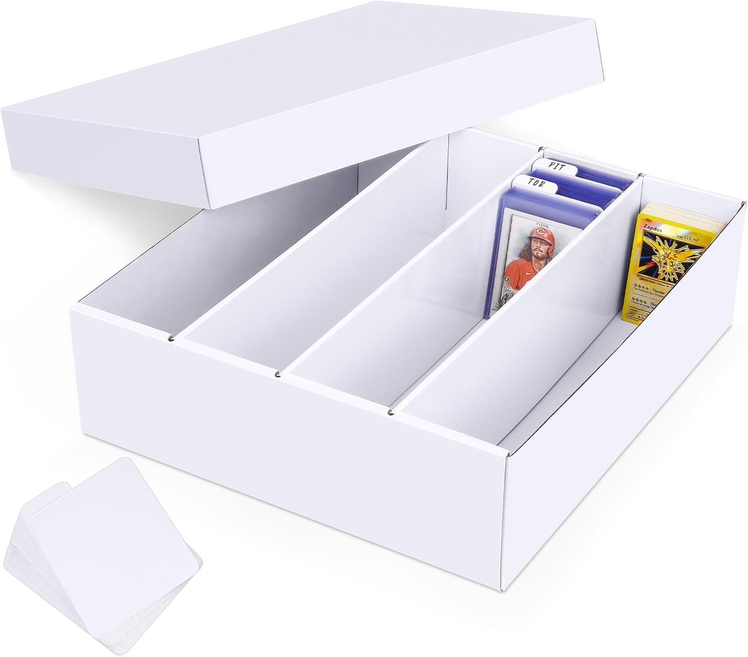 Large Capacity Trading Card Box, 3200 Cards, Waterproof, Foldable, Organizer