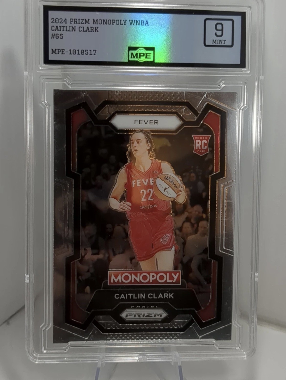 2024 Panini Prizm Monopoly WNBA – Caitlin Clark #65 (RC) MINT MPE 9!!