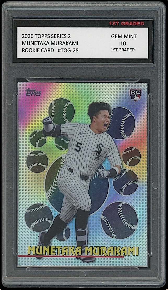 Munetaka Murakami 2026 Topps Series 2 Titans Insert Rookie Card RC 1st Graded 10
