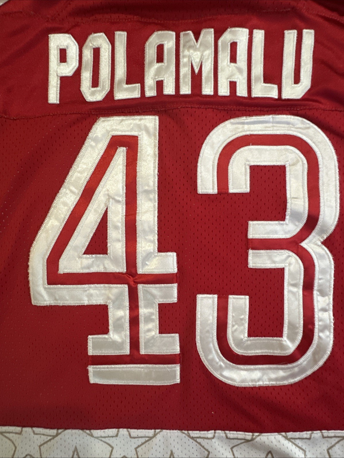 RARE Reebok Troy Polamalu Pittsburgh Steelers 2009 Pro Bowl Jersey Size 50