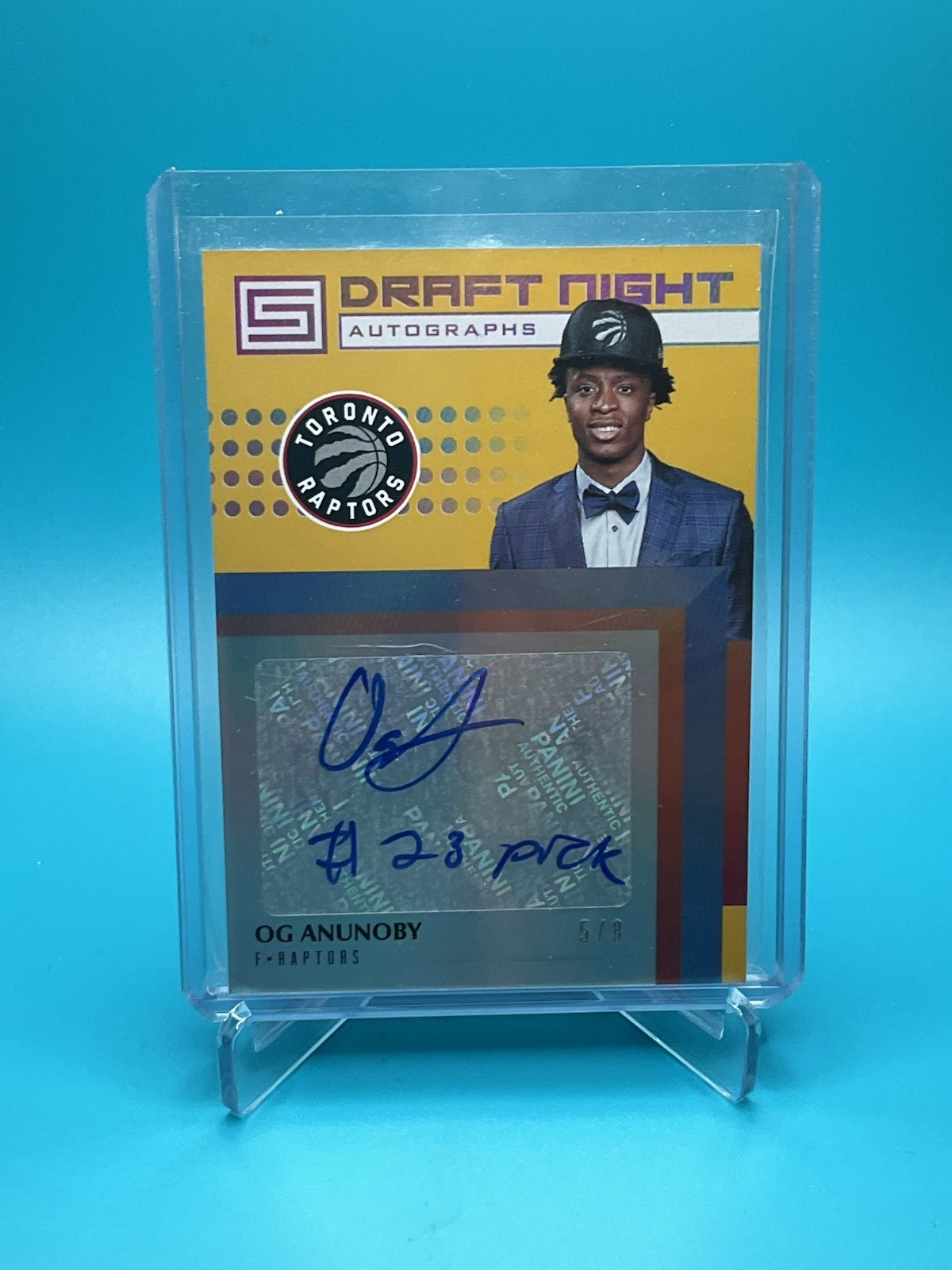 2017-18 Panini Status – OG Anunoby – Draft Night Auto & Inscription /8