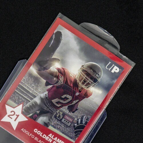 (100-Pack) Ultra Pro Easy Grip Sleeves – Tabbed Card Sleeves For Toploaders
