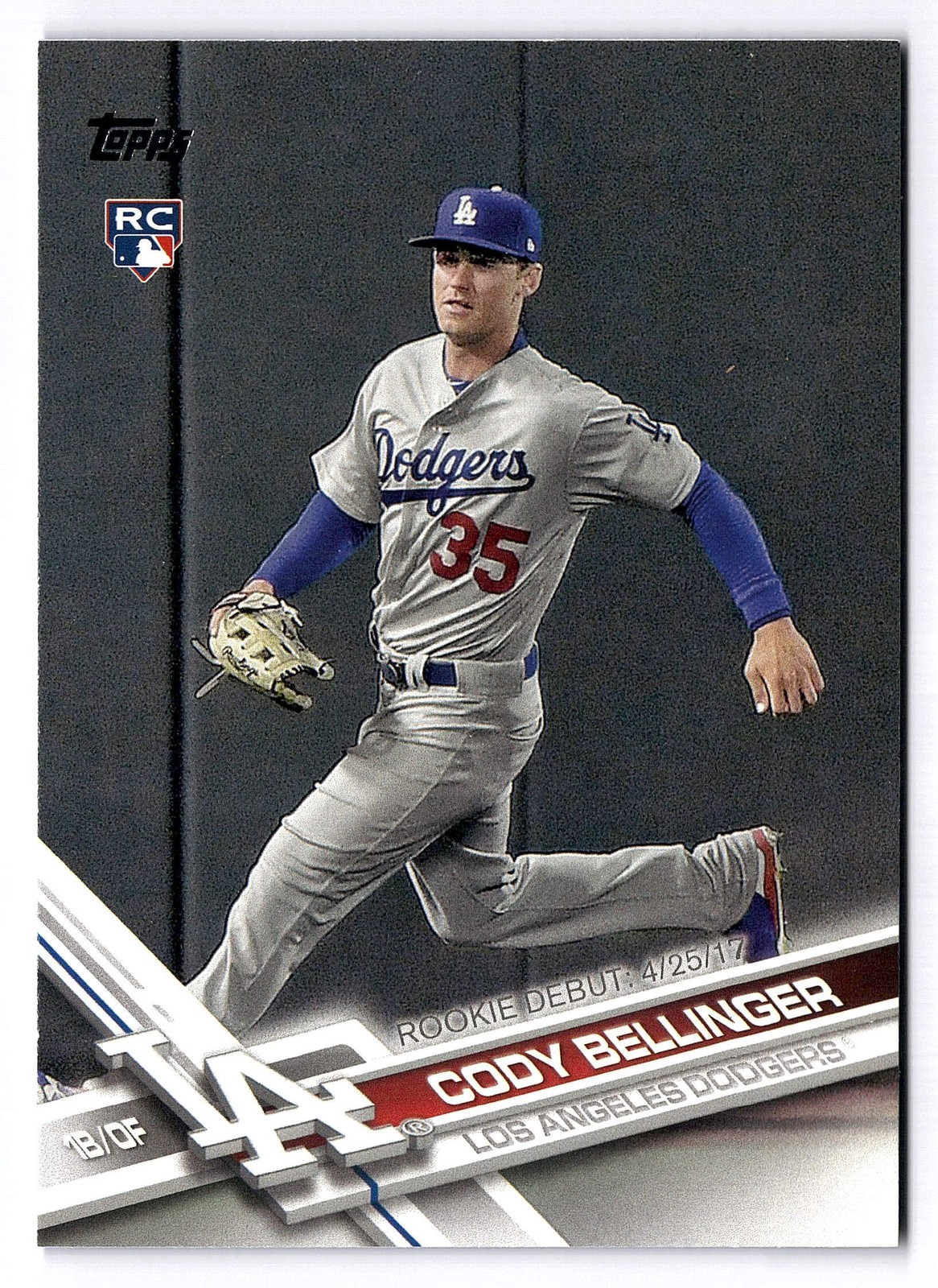 2017 Topps Update Series #US214 Cody Bellinger RC Los Angeles Dodgers