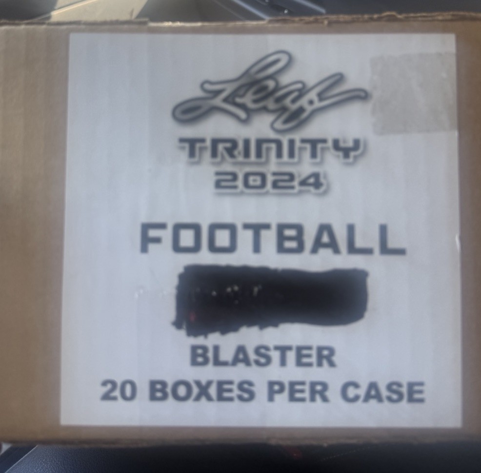 2024 Leaf Trinity Football ONE Blaster Box 3 Autos! FASC