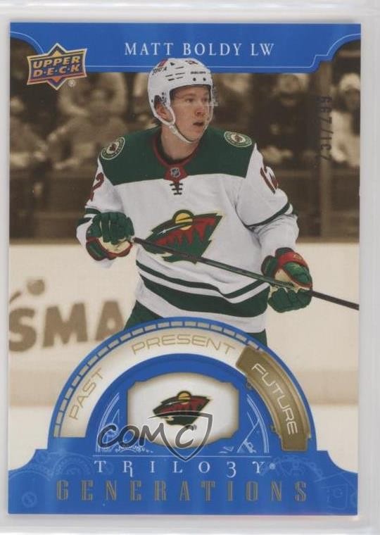 2022-23 Upper Deck Trilogy Generations Blue 251/299 Matt Boldy #TG-19C 14sr