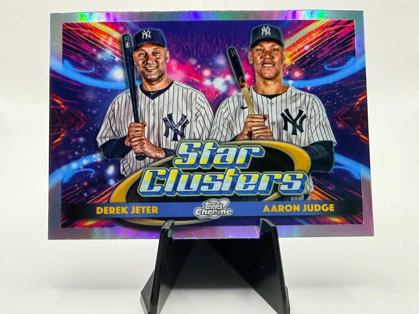 2025 Topps Chrome Star Clusters Derek Jeter Aaron Judge #DSC-1 Refractor