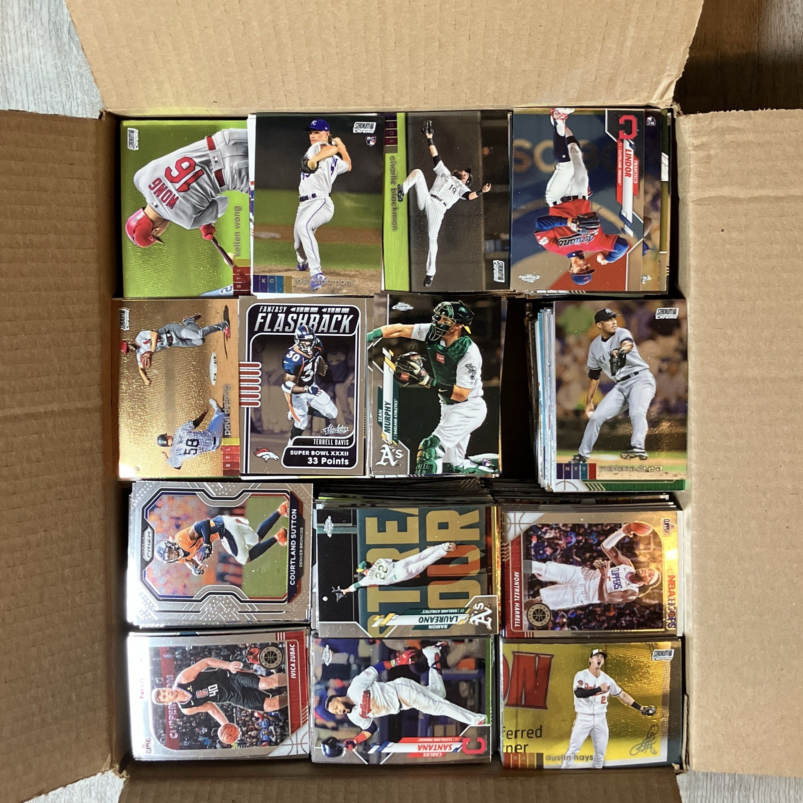 Topps Chrome 10.5 lbs Sports Cards MLB NFL NBA LOT