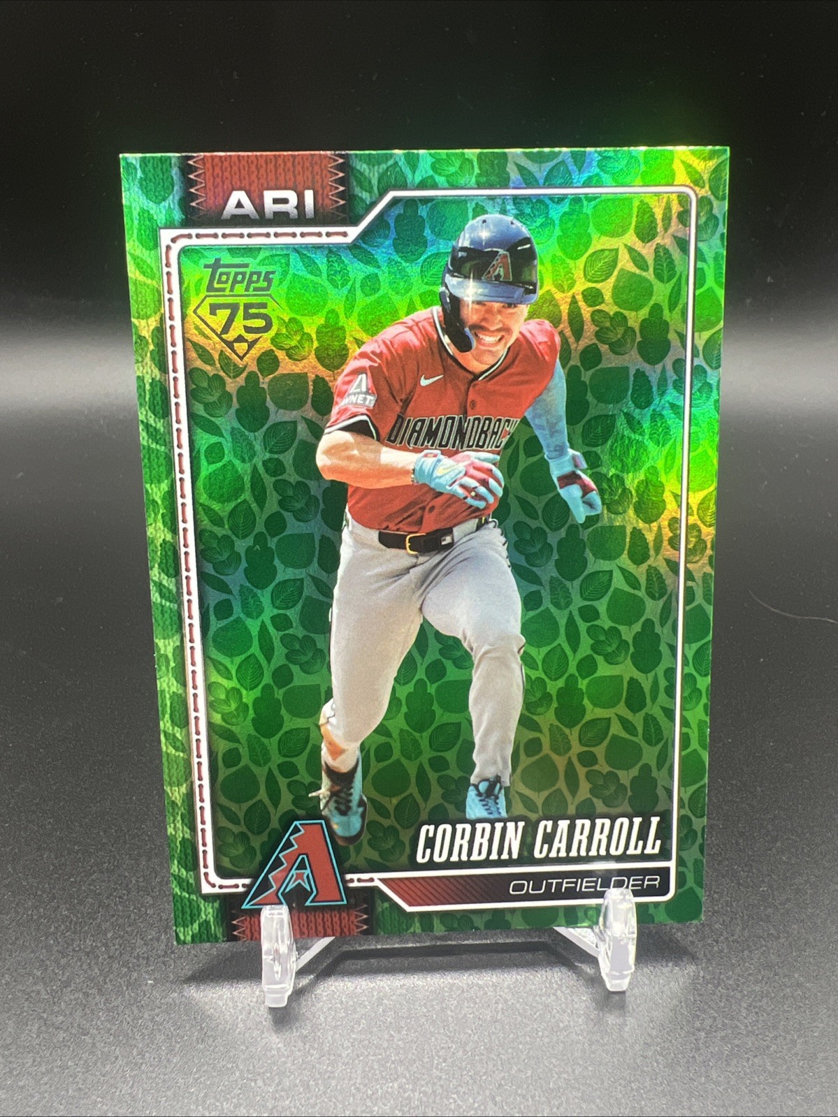 Corbin Carroll 2026 Topps Series 1 – #314 – Green Holiday Leaf Easter