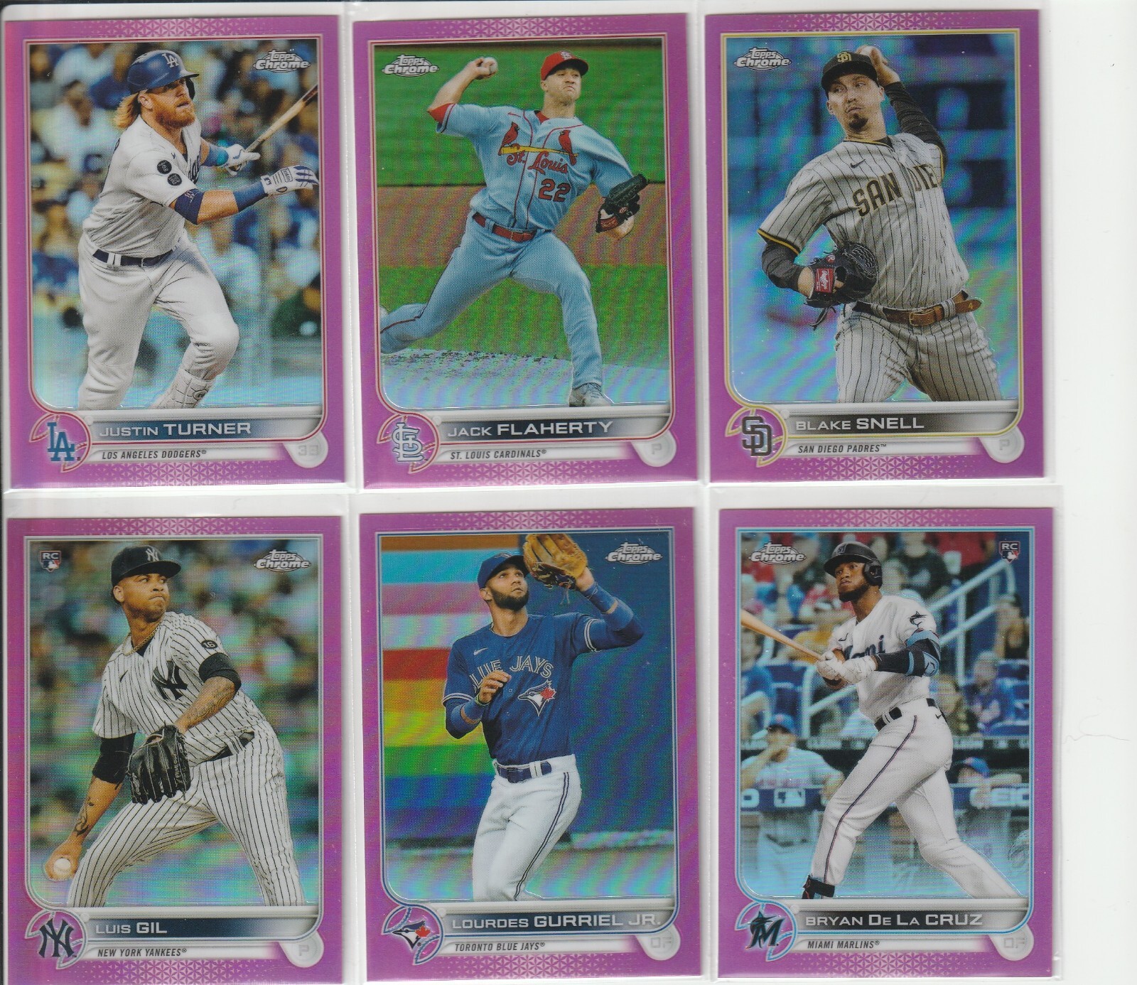 2022 Topps Chrome REFRACTORS Pink Sepia X-fractors Negative Magenta YOU PICK!