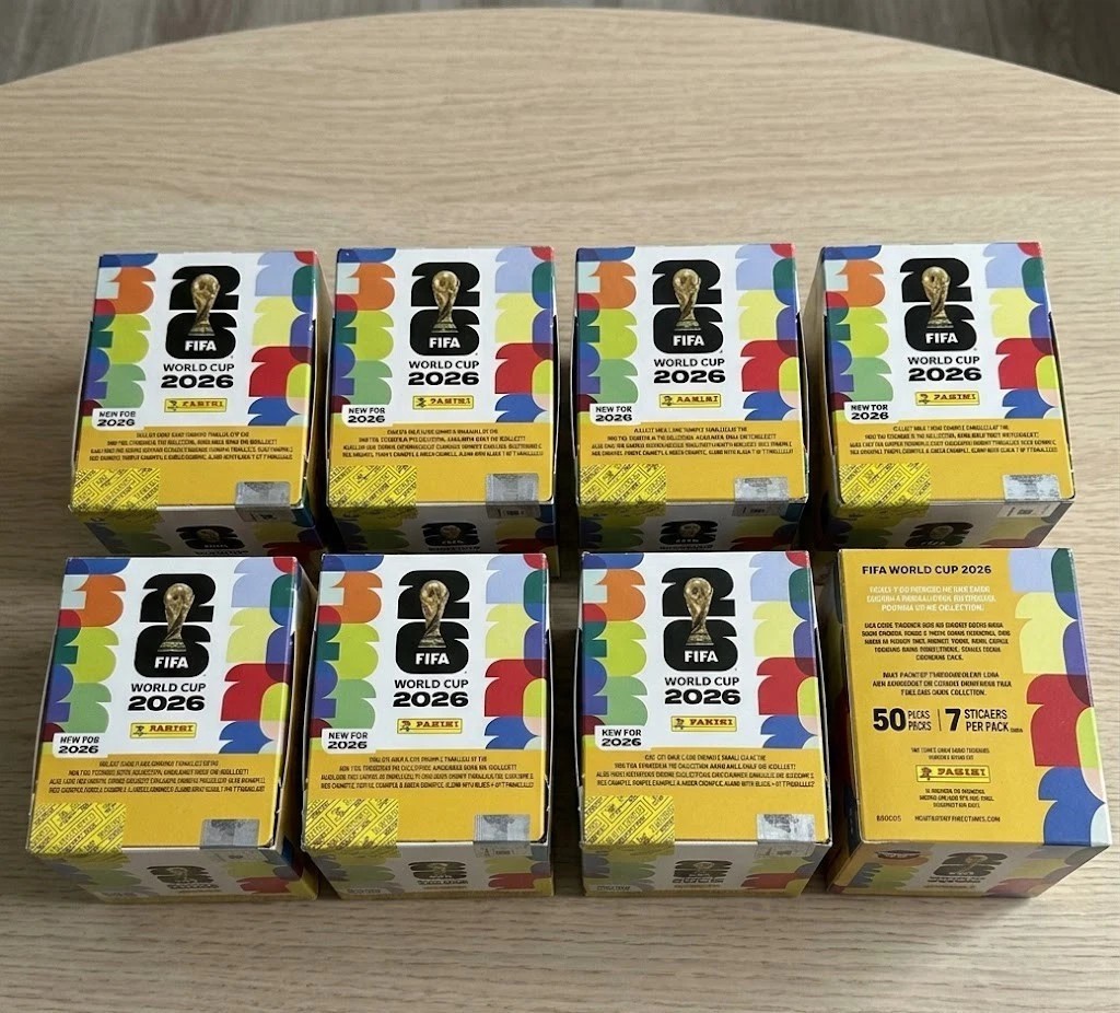 Panini FIFA World Cup 2026 Official Sticker 50-Pack Box Gold Limited 2026 NEW