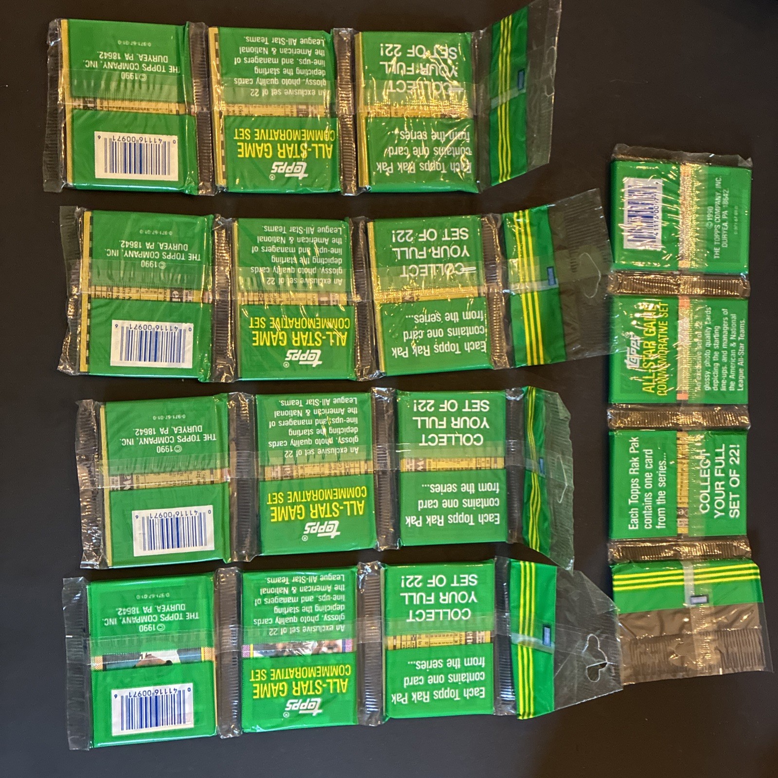 1990 Topps Baseball Rack Pack Factory Sealed-Possible Griffey AS-Thomas RC