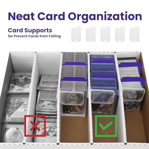 Large-Capacity Trading Card Storage Box Holds 3940 Cards + Sleeves & Dividers