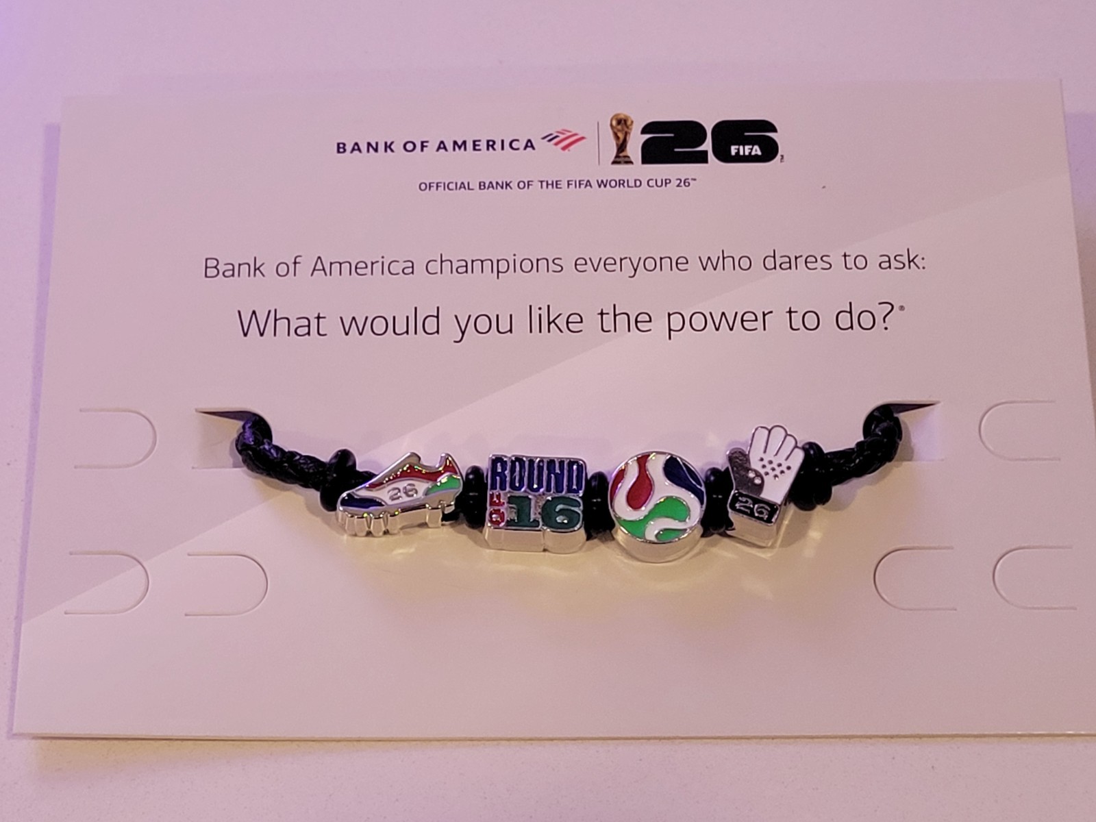 2026 World Cup fifa charm bracelet Round 16 exclusive small