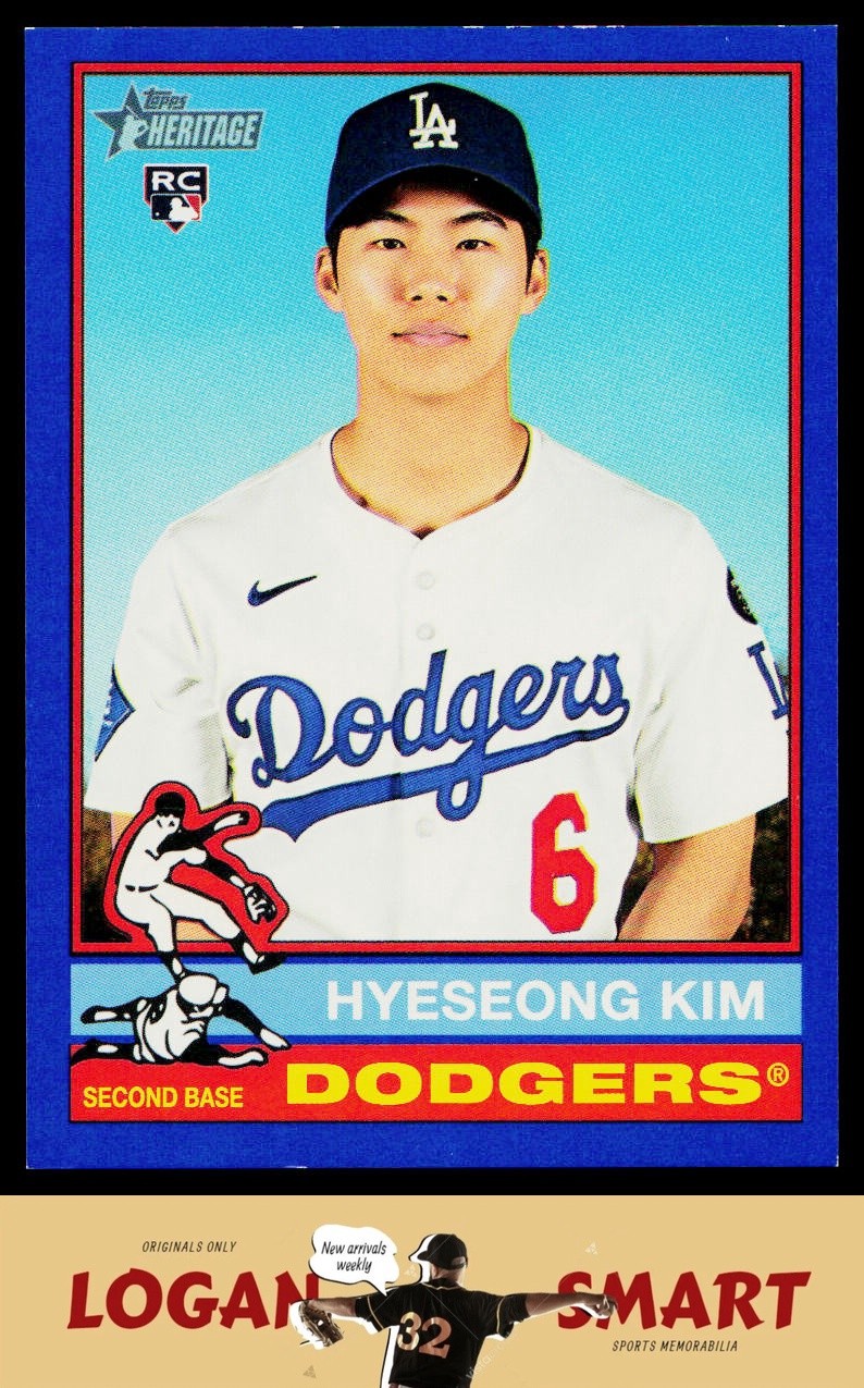 Hyeseong Kim 2025 Topps Heritage Dark Blue Border #719 RC Los Angeles Dodgers