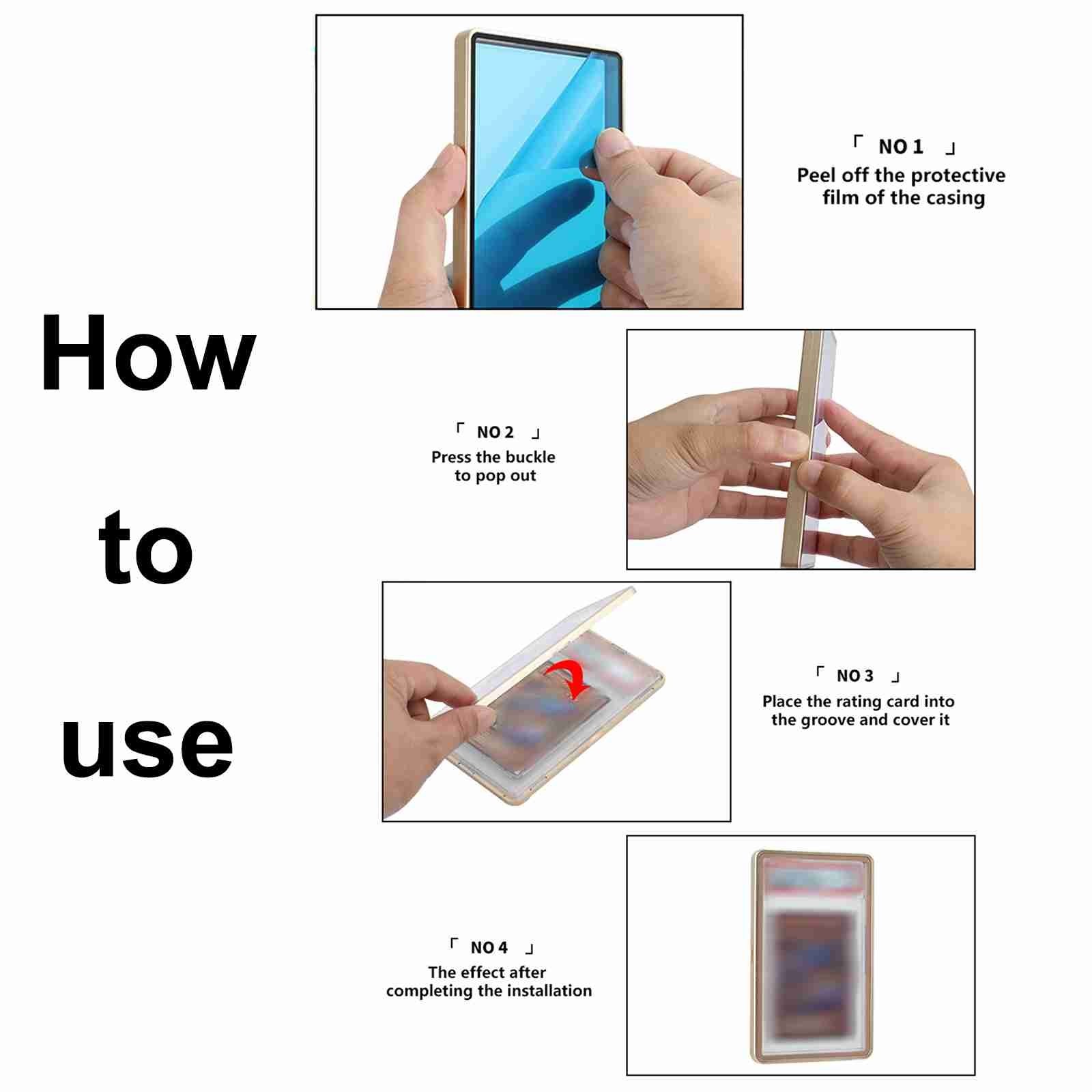 For PSA CCIC PCG BGS TAG Slab Graded Trading Card Protector Holder Magnetic Case