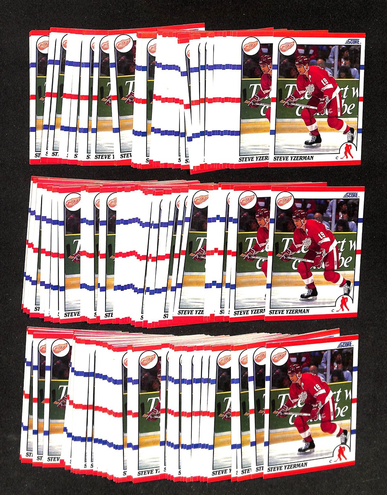 Steve Yzerman 1990 Score #3 Detroit Red Wings 150ct Hockey Card Lot 3402C